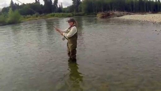 Salmon Fishing on th Kalum Rivers in Canada