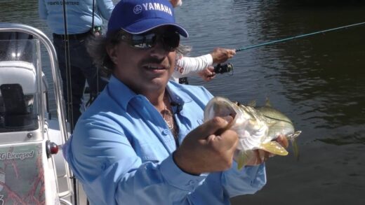 Captain George holding a Snook